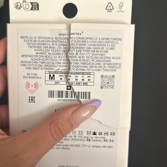 NWT ZARA SILVER SHELL STATEMENT EARRINGS SOLD OUT - Picture 3 of 4